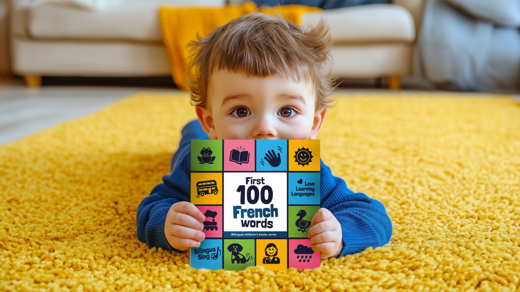 first 100 french words hard back book for kids